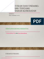 Materi Ke 3 Peraturan Dan Perundangan Kesehatan