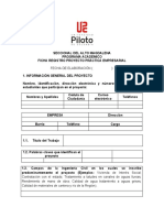 Ficha Registro Proyecto Práctica Empresarial INGENIERÍA CIVIL