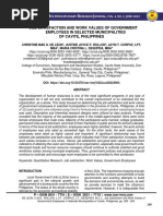 Job Satisfaction and Work Values of Government Employees in Selected Municipalities of Cavite, Philippines