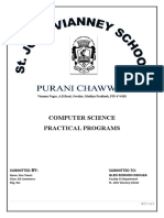 Computer Science Practical File 2020 - 21