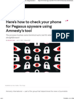 Here's How To Check Your Phone For Pegasus Spyware Using Amnesty's Tool - The Verge