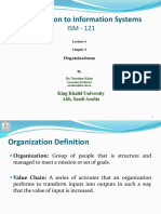 Lect 4, Chap 2, Organizations