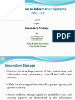 Lect 7, Chap 3, Secondary Storage