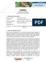 Registro PQUA N° 1785 – SENASA insecticida thiamethoxan