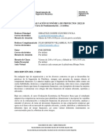 Syllabus Mpet 4301 - Evaluación Económica de Proyectos 202220