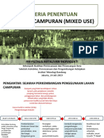 Kriteria Penentuan Kawasan Campuran