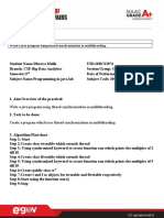 Experiment No.7 Write A Java Program Using Thread Synchronization in Multithreading