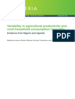 Variability in Agricultural Productivity and Rural Household Consumption Inequality