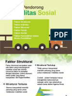 Faktor Pendorong Mobilitas Sosial