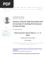 Dynamic Internal Table IIlustrated With An Example of Creating The Transpose of Internal Table - SAP Blogs