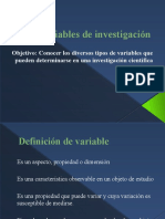 VariablesInvestigaciónTipos