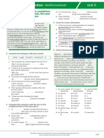 Extra Grammar Practice: Reinforcement: Unit 5
