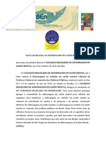 Carta 1ocoloquio Brasieliro - Enf SM BRASIILIA 2016