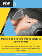 Developing A Culture of Food Safety in Your Business