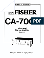 Hfe Fisher CA-7000 Service