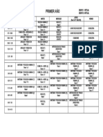 Horario de Primer Año 2021