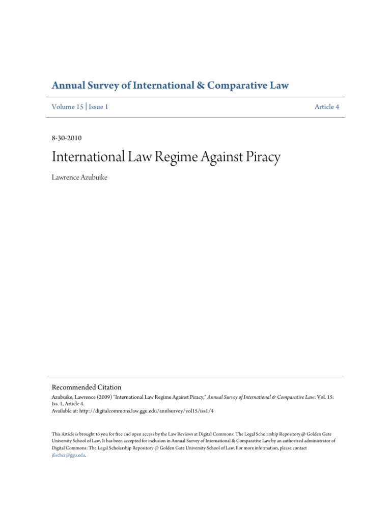 Piracy intelligence overview