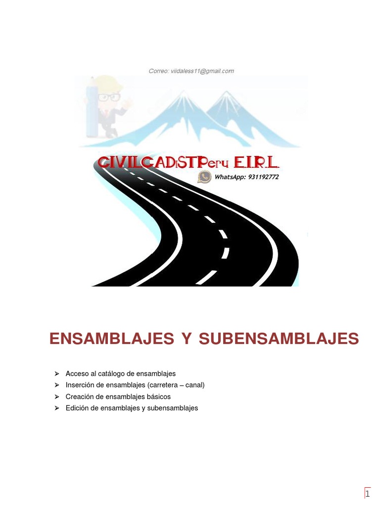 Manual Como Hacer Asembly Civil 3D | PDF | Ventana (informática) | Software