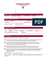 Assignment Cover Sheet: Student Details