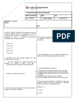 Colégio Educar Advanced Valor: AV3 Atividade Avaliativa Nota: Disciplina: Matemática Ano/Turma: 1 SÉRIE Ensino Médio Professor: Leonardo Aluno: MCU