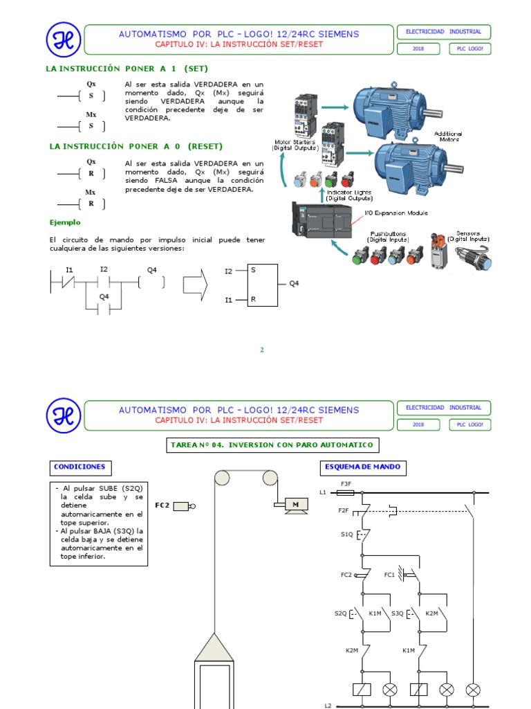 Control Con Funcion Set - Reset | PDF