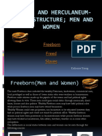 Pompeii and Herculaneum-Social Structure Men and Women: Freeborn Freed