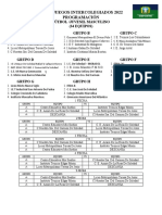 Programación Fútbol Juvenil Masc.