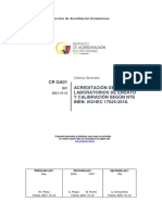 CR GA01 R07 Criterios Generales Acreditacion de Laboratorios de Ensayo y Calibracion Segun NTE INEN ISO IEC 17025 2018