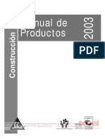 Manual de Productos Construccion