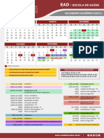Calendario Academico Ead Saúde 2022 2