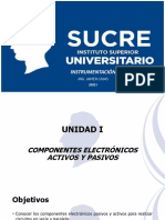 1 Unidad I Componentes Electrónicos Pasivos, Activos