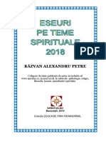 Eseuri Pe Teme Spirituale 2018