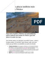 Playas nudistas México