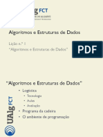 Algoritmos e Estruturas de Dados Curso