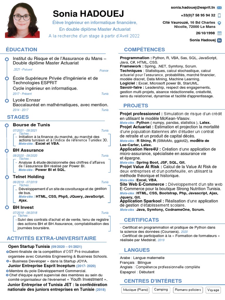 cv-hadouej-sonia-m1-actuariat-pdf-actuaire-informatique