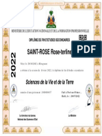 Bunexe e Certificat C 20221000000457T SAINT ROSE Rose Terline