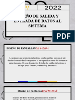 Diseño de Salida y Entrada de Datos