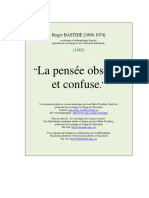 Bastide - Pensee Obscure Confuse