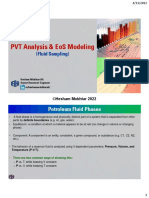 PVT Analysis & Eos Modeling: (Fluid Sampling)