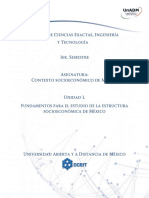 U1 - Fundamentos - para - El - Estudio - de - La - Estructura - Socioeconomica - de - Mexico CONTEXTO SOCIECONOMICO DE MEXICO