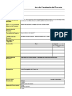 Acta de Constitución Del Proyecto: Fecha