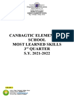 4Q - Most - Learned - Skills - Canbagtic-ES-GRADE 3&4