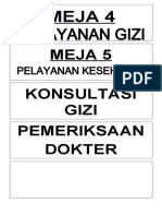 Format Meja