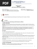 ISM25 Module 3 CRIME SCENE PROTECTION AND PRESERVATION