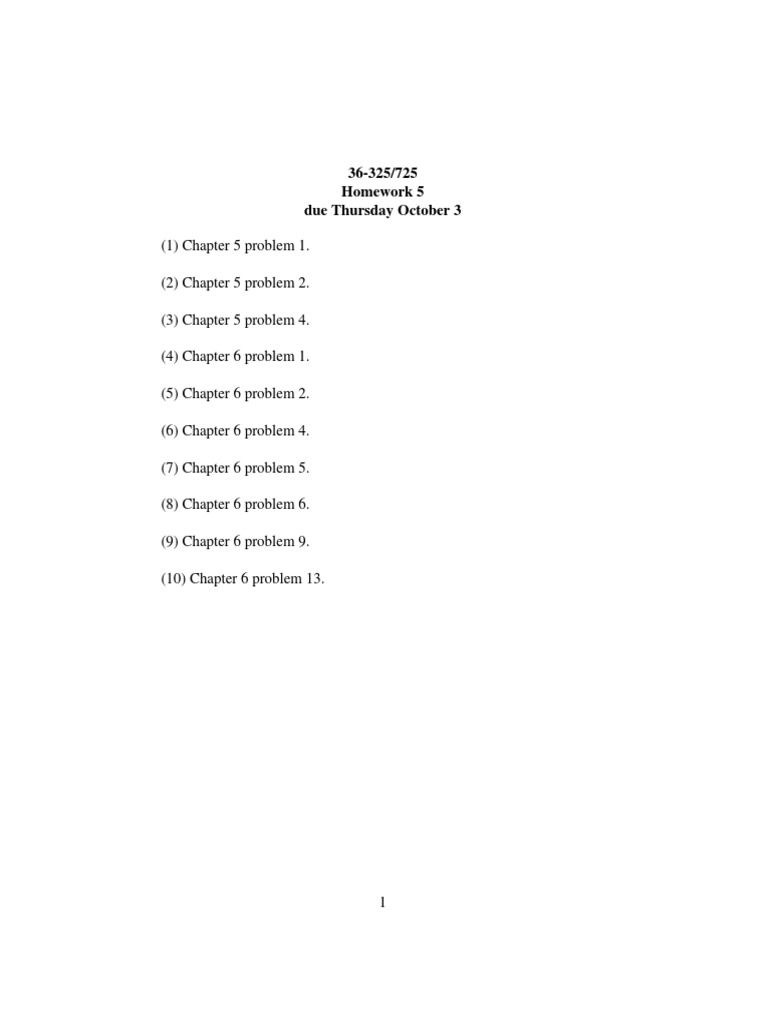 Homework 5 | PDF