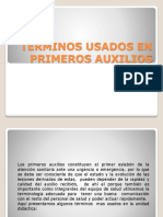 Terminos Usados en Primeros Auxilios