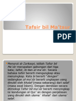 Tafsir Bil Ma'Tsur