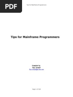 Download Tips for Mainframe Programmers by kranthi_chejerla SN58397469 doc pdf