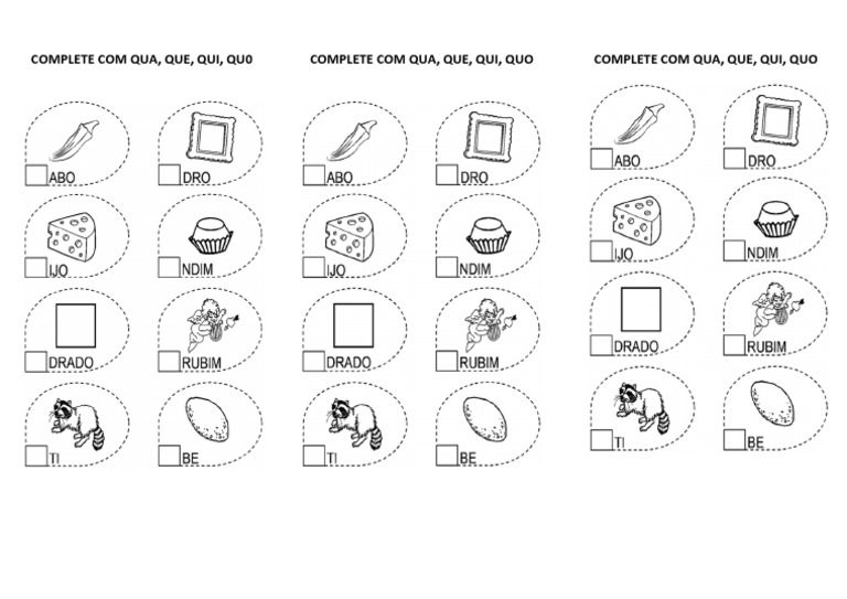 4 Complete Com Qua, Que Qui.quo PDF