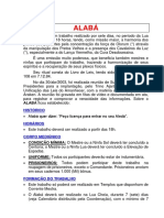 Alabá: Trabalho de Harmonização da Lua Cheia